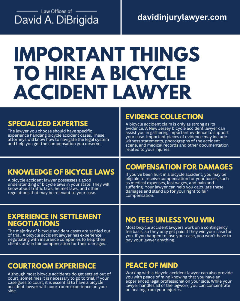 Important Things To Hire A Bicycle Accident Lawyer Infographic