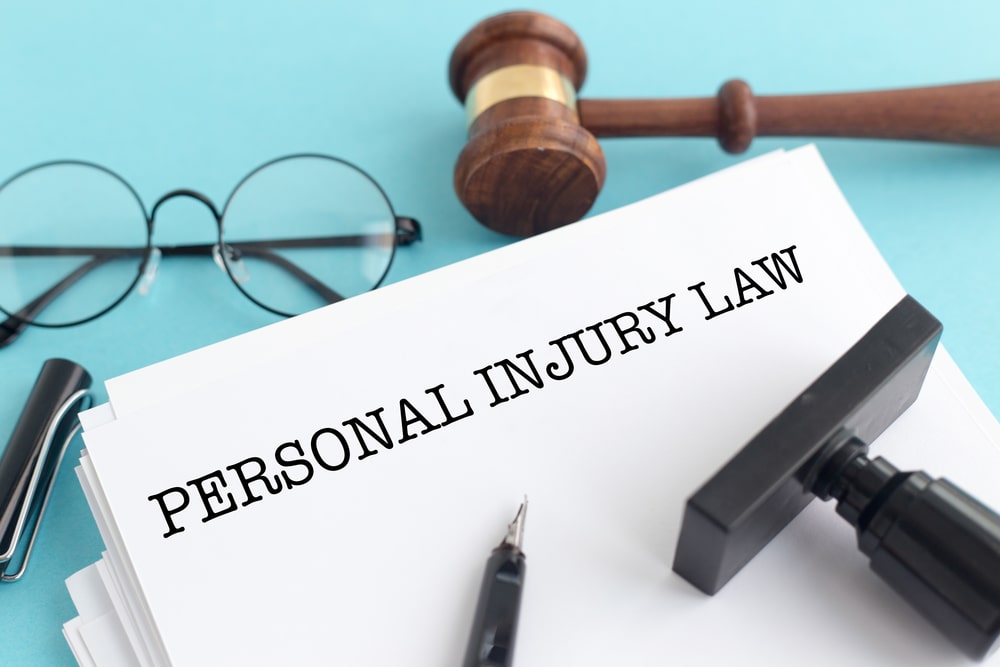 personal injury lawyer with documents