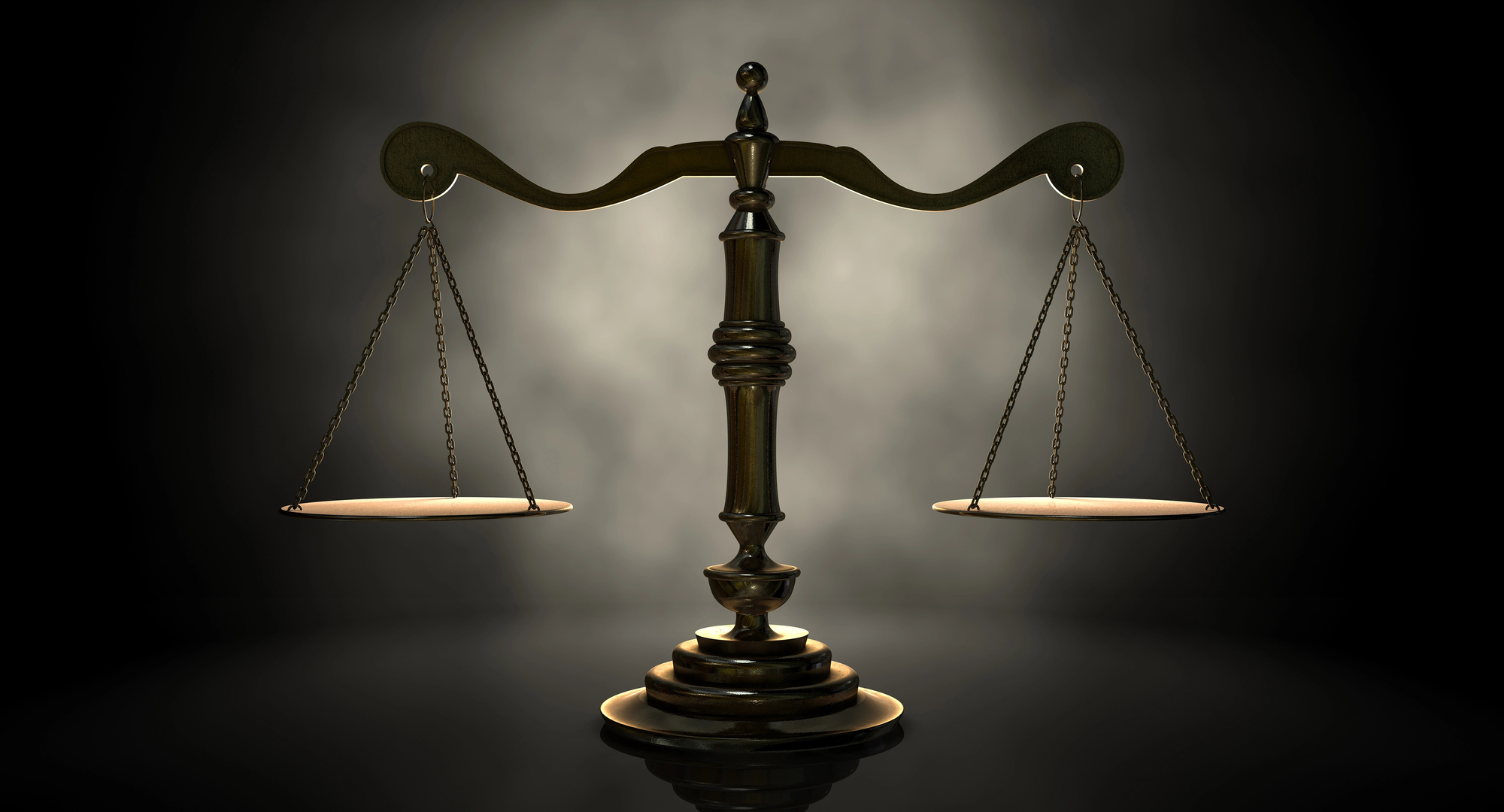 Scales of justice at a Hoboken, NJ Law Firm