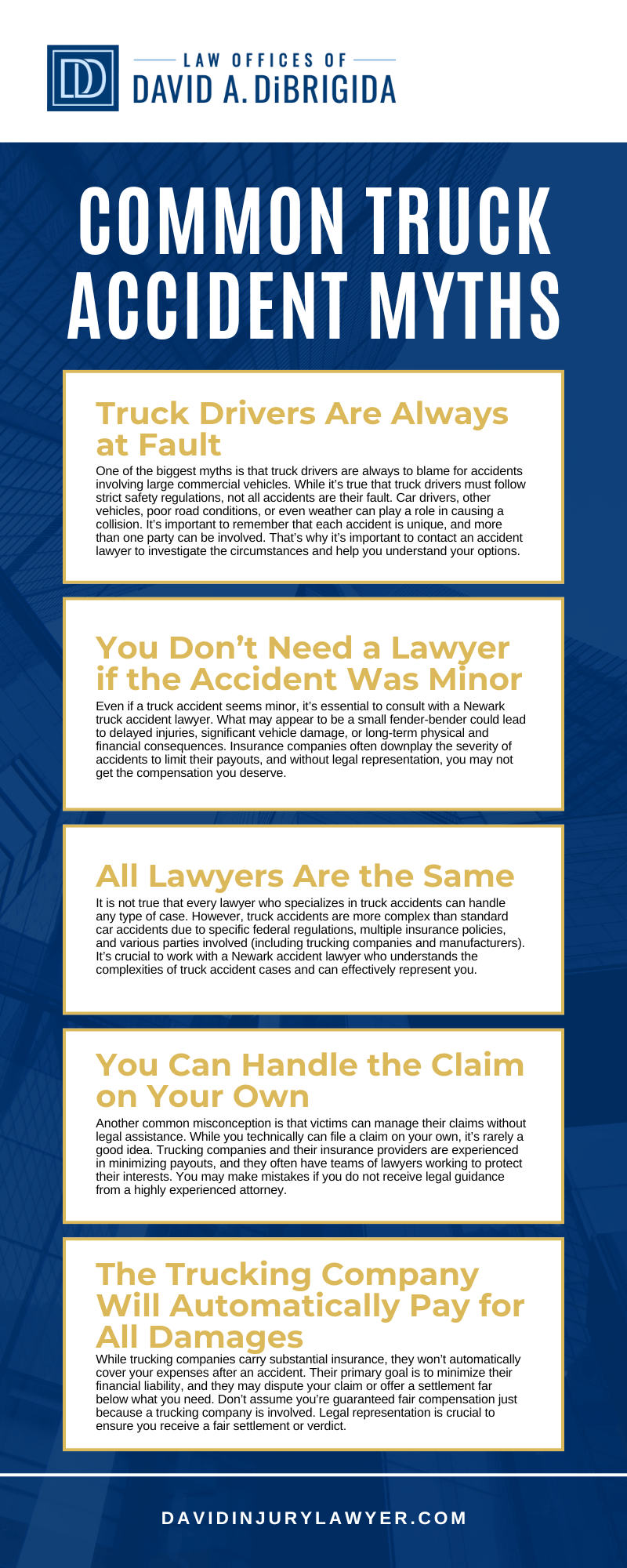 Common Truck Accident Myths Infographic